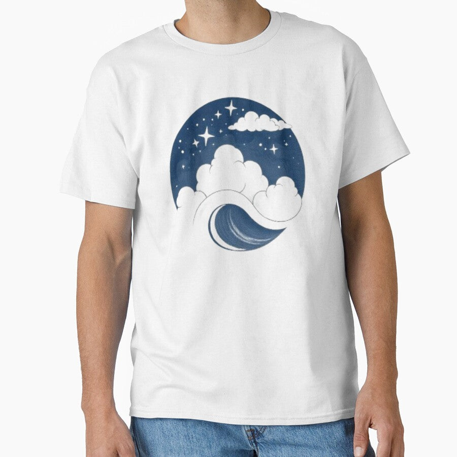 Khai Dreams – Night Sky Wave Moon Art by MystiColo