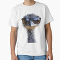 Funny cool Emu Bird wearing sunglasses by LazyOwlStore
