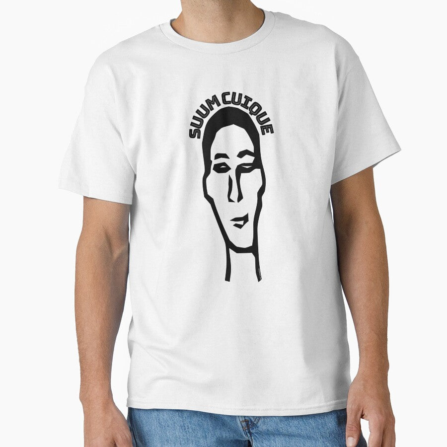 Ancient Latin Quote with Minimalist Drawing in Black by Hinkson Cox