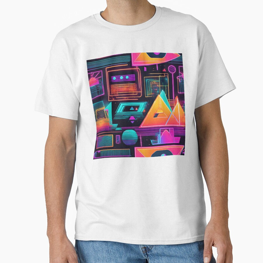 Neon Cyberpunk Gridscape by Eman Abou Ghazy