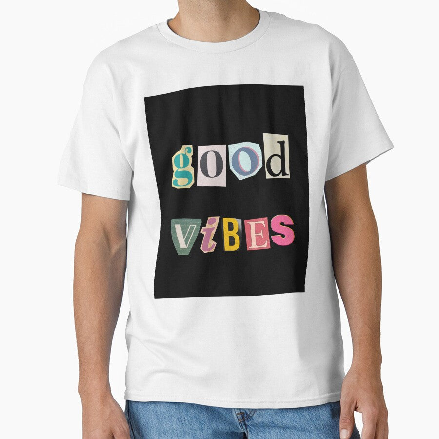 Good Vibes Text Art by MurellosArt