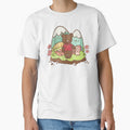 Bear and mushroom on a picnic by Lorajean Gudmundsen
