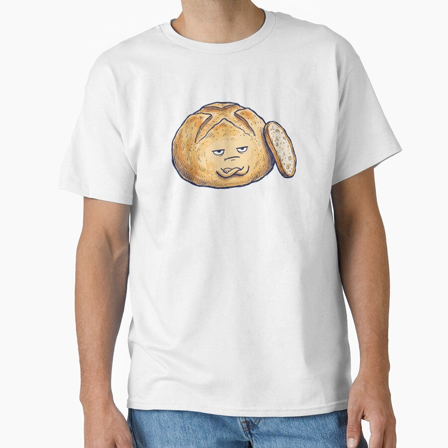 Grumpy Sourdough Bread Loaf Funny Doodle by Ninjacatoff
