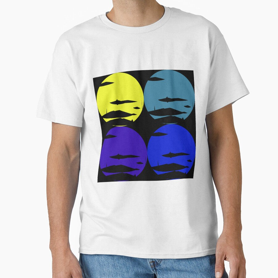 Moon - Abstract line art, geometric shapes,  polygon and circles lineart collection  (colored) #72 by Henri Le Vatius