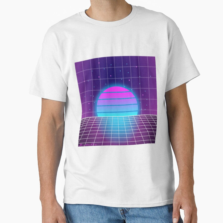 Vaporwave Sunset by Mustachio-Draws