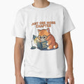 Just One More Chapter Funny Cat Book Lover Shirt by EventDrop
