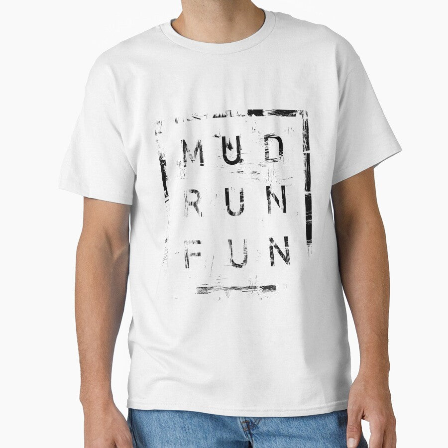 Mud Run Fun Tough Mudder BLACK Trail Running and Marathon by BOBSMITHHHHH