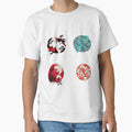 Coloured Koi Fish Sticker Pack, Ornamental Carp, Japanese Symbol For Zen by Black11Flamingo