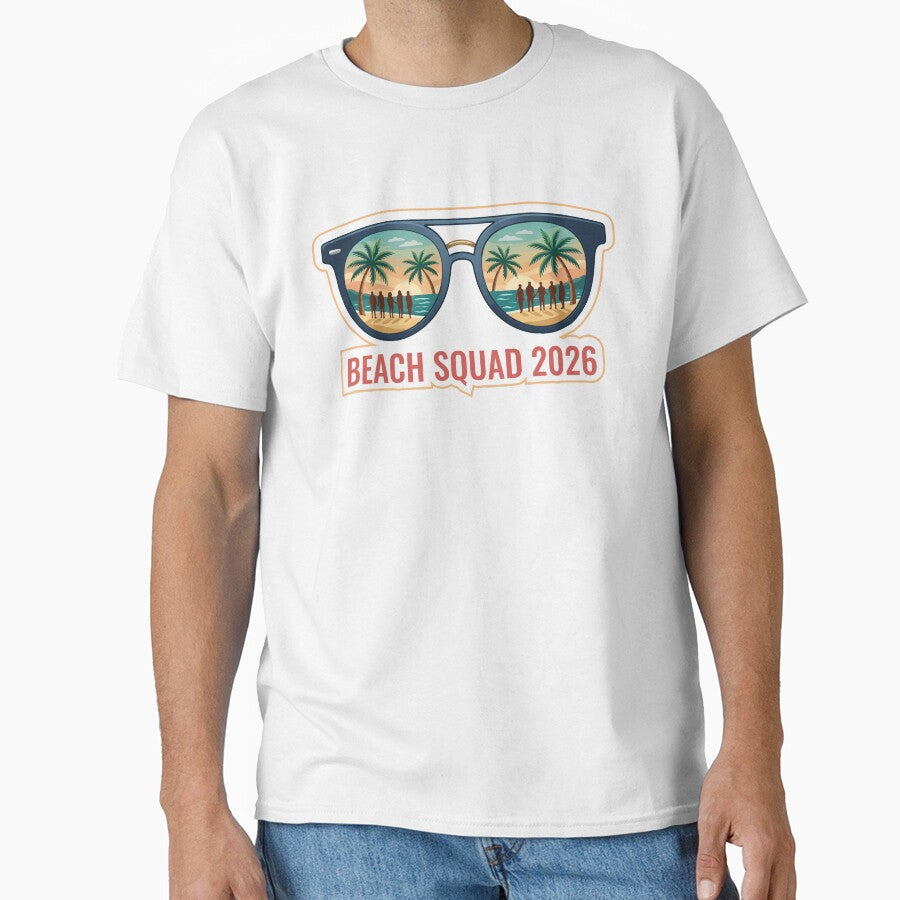 Beach Quad 2026 Summer Surfing Group Vacation Art by PixelWaveBD