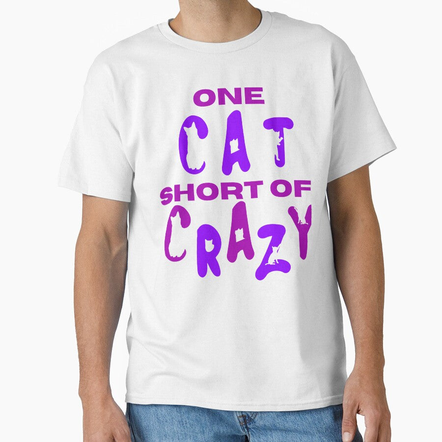 One Cat Short Of Crazy, Purple and Pink by Constant Readers