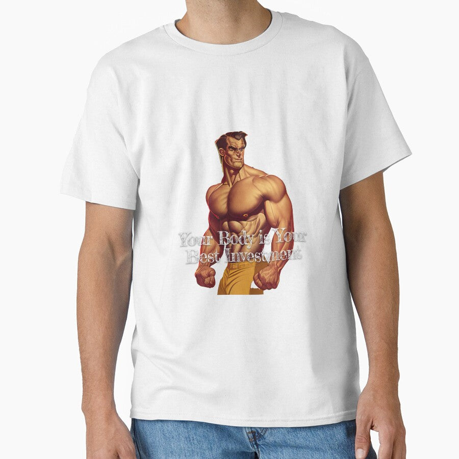 XYour Body is Your Best InvestmentDesignBodybuilding Fitness Gym Workout Exercise Merch Print Design by tengamerx
