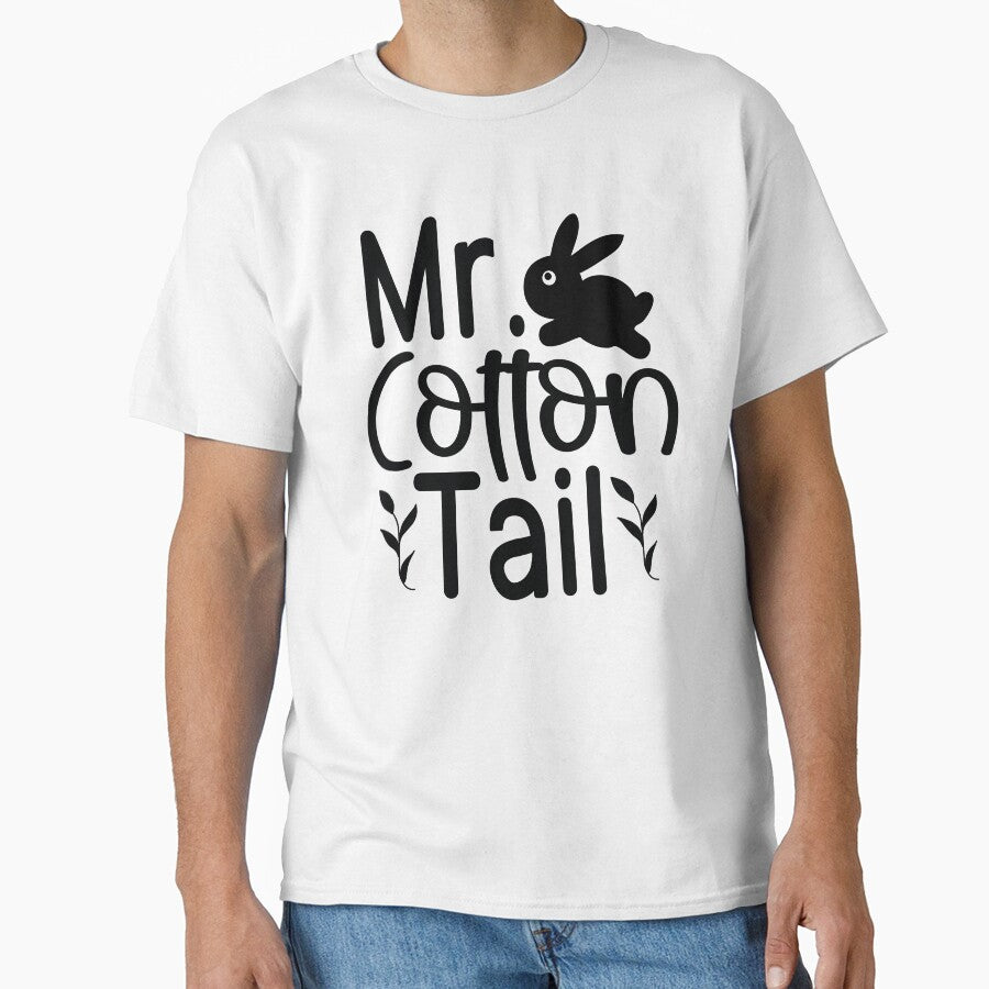 Mr Cotton Tail - Funny Easter Quotes Retro Vintage Aesthetic Cute Spring Holiday Best Bunny Gift by FuzionRaptor