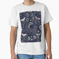 Midnight Moon Garden | Mystical Celestial Botanical Seamless Pattern by AP Digi Store