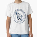 Loading Crush Systems Logo Tee | Fake Tech Company Y2K Chrome Cursor Design by Loading Crush