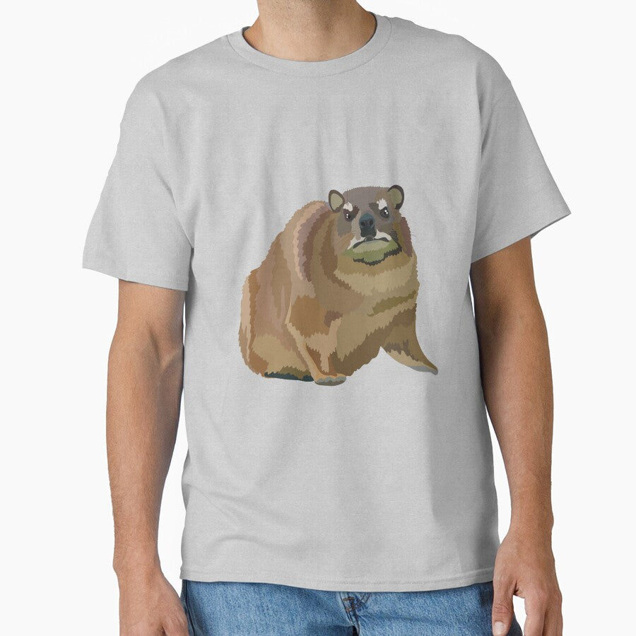 R is for Rock Hyrax,Rock Hyrax – Unique African Mammal Wildlife Illustration by PrettylittlepastelUk