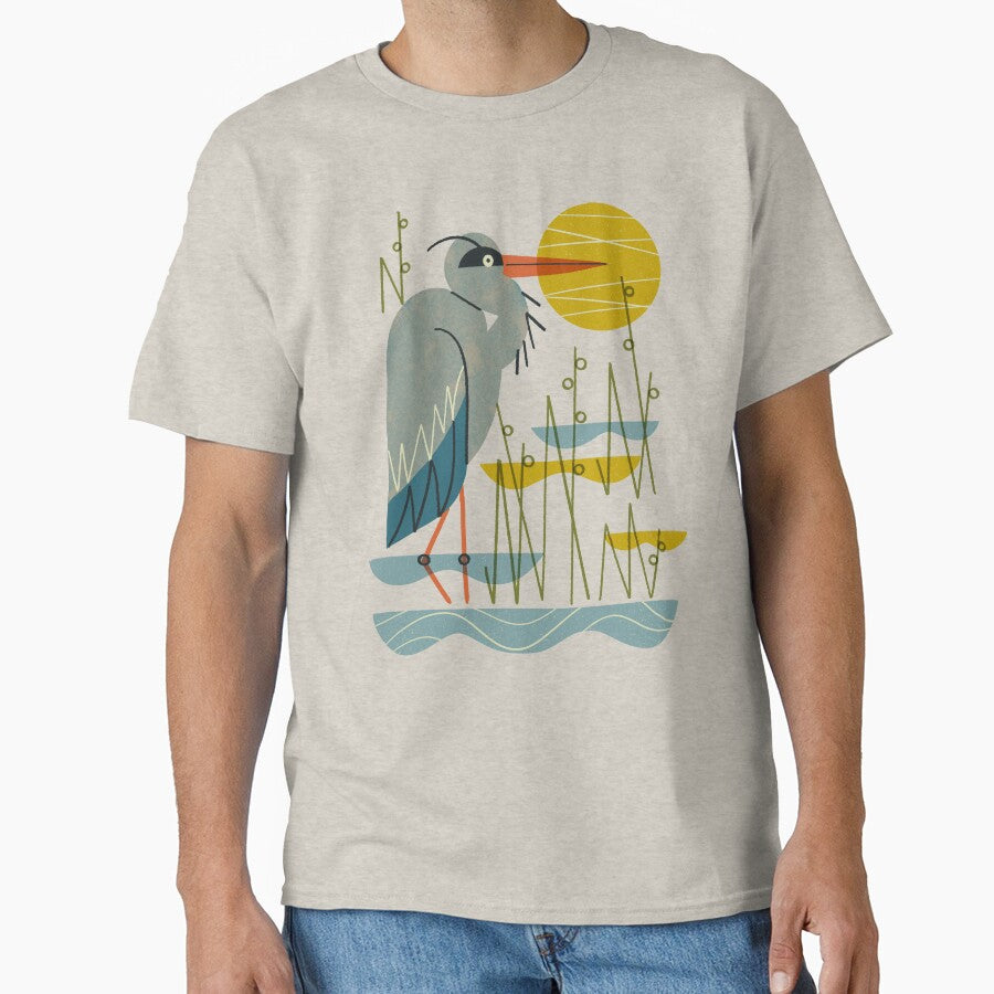 Heron Among Reeds by Renea L Thull