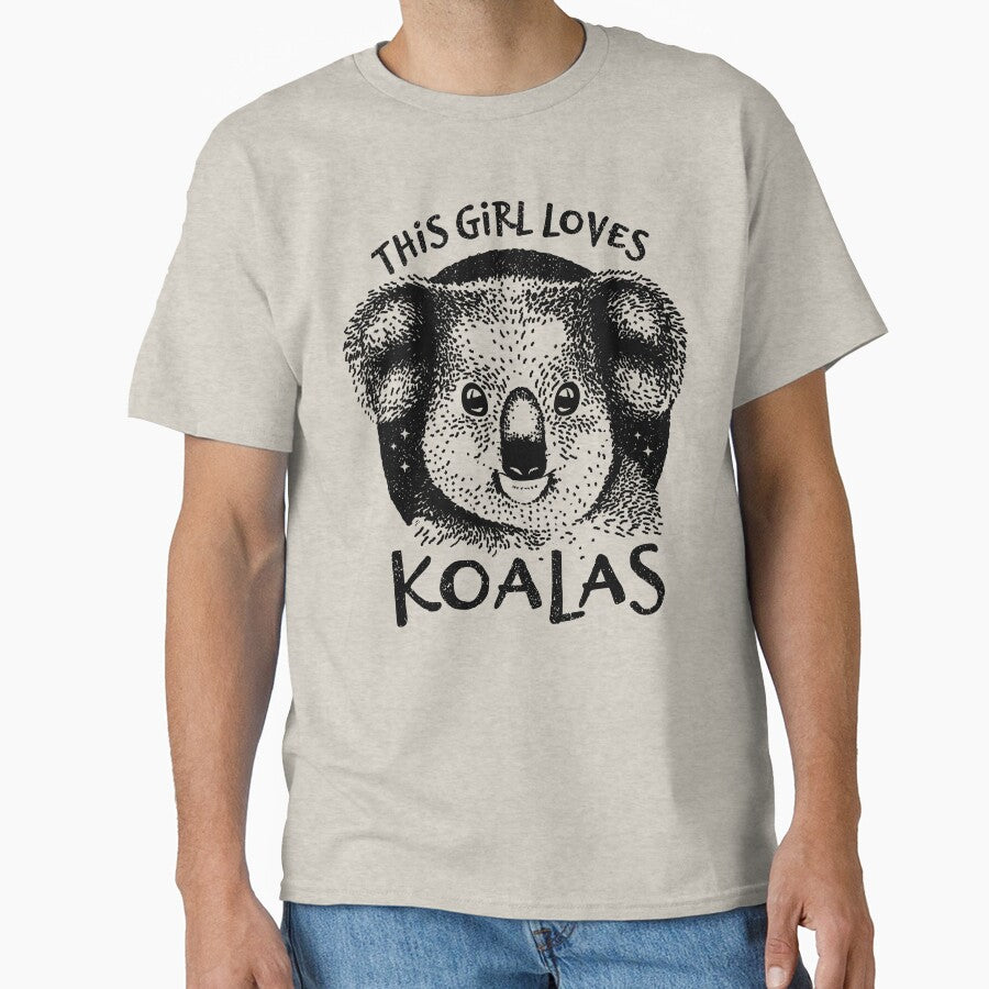 Australia Animal Gift for Girls - This Girl Loves Koalas by Bangtees