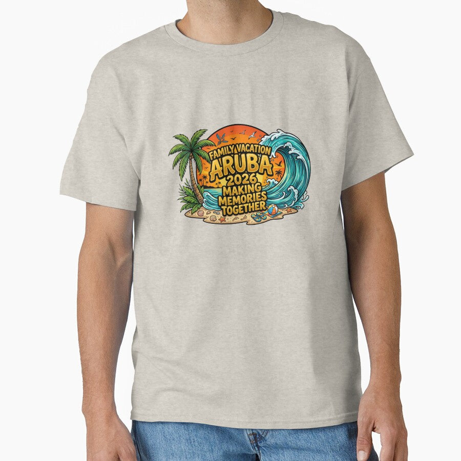 tropical aruba  family getaway 2026 beach memory art by ArtDesignTp