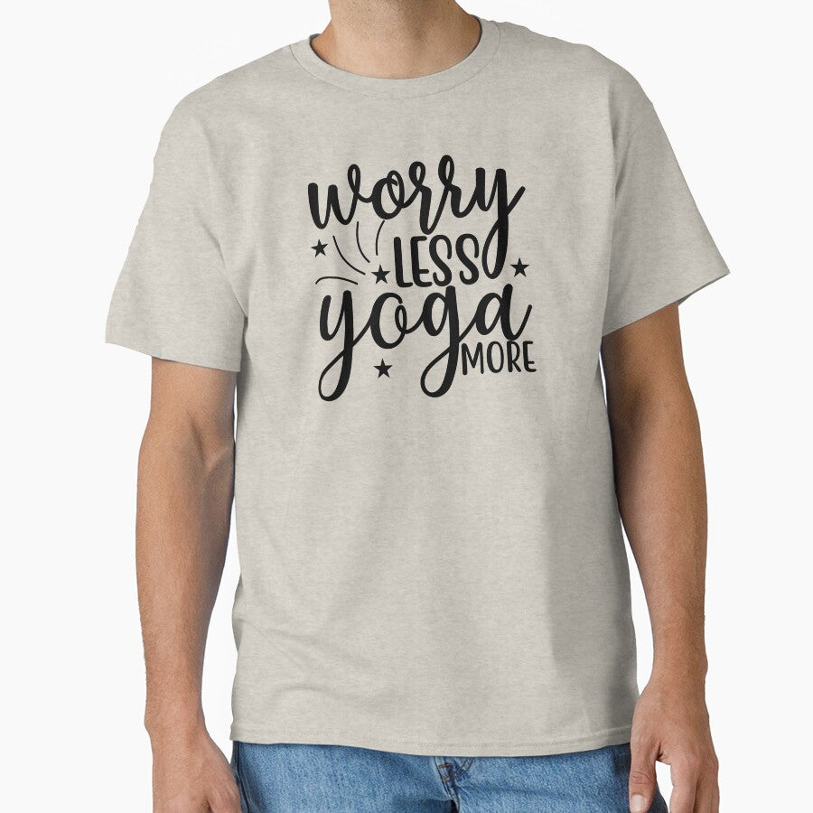 Yoga Saying Worry Less Yoga More Motivational Quote by SoccaTamam