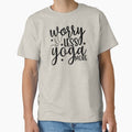 Yoga Saying Worry Less Yoga More Motivational Quote by SoccaTamam