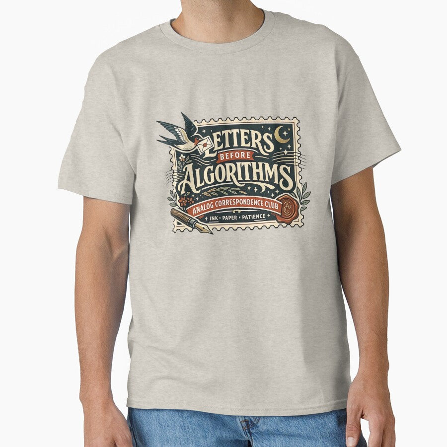 Letters Before Algorithms Vintage Letter Writing Art by Xnuery