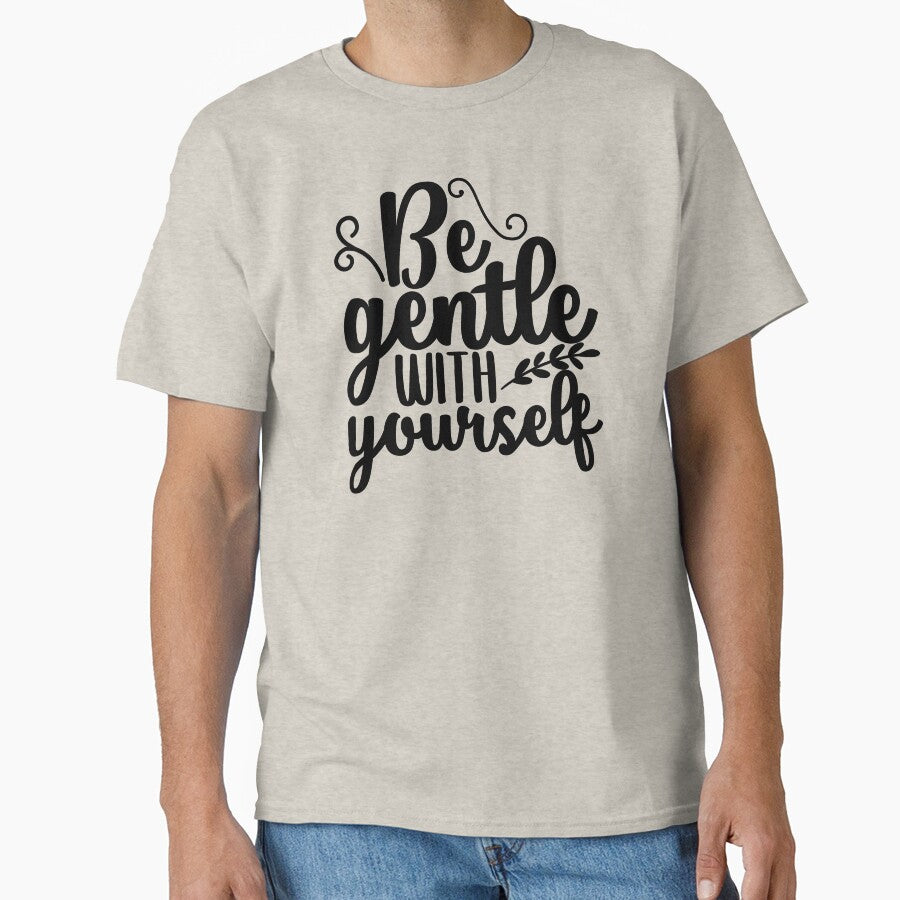 Yoga Saying Be Gentle With Yourself Motivational Quote by SoccaTamam
