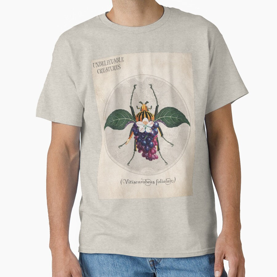 Vitiscarabeus Folialux | Surreal Grape Beetle Collage Creature by Becky-Poppins