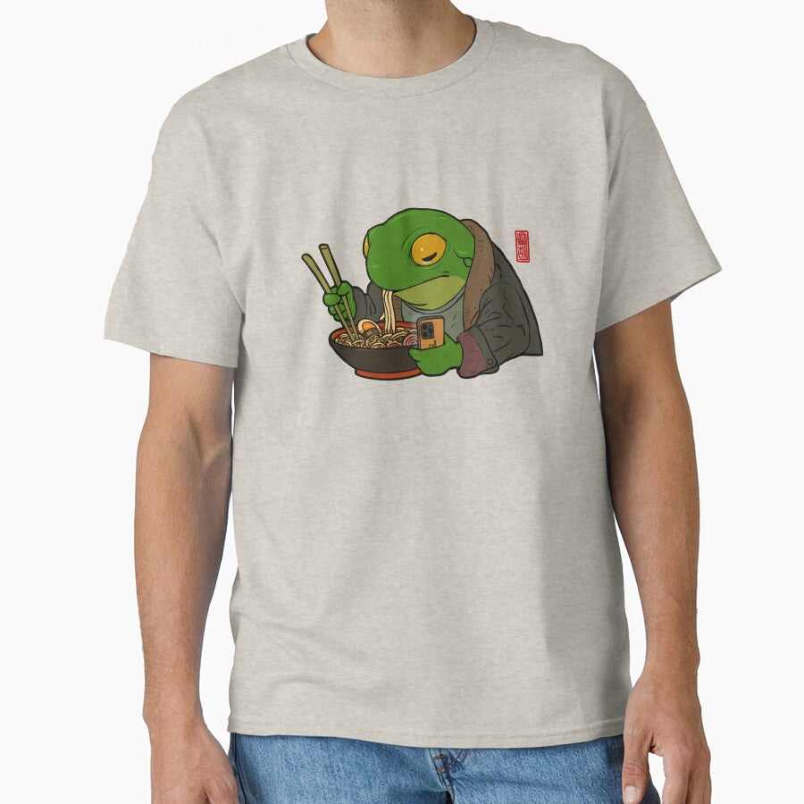 Ramen Lover Frog by DingHuArt