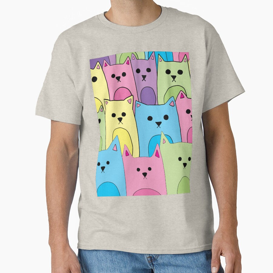Pastel Group of Cats by alisadesigns