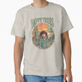 Vintage Retro Happy Trees Nature Landscape by Mystikos Art