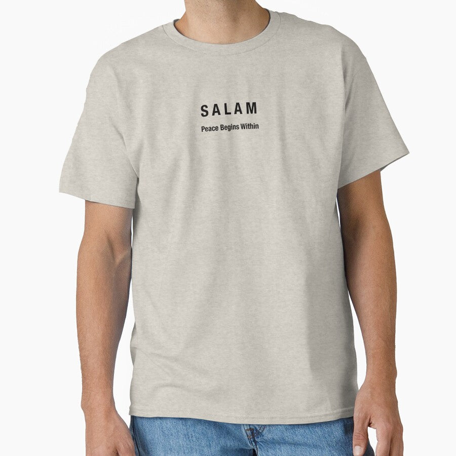 SALAM (سلام) – Peace Begins Within | Arabic Minimalist Typography Design by EditionN