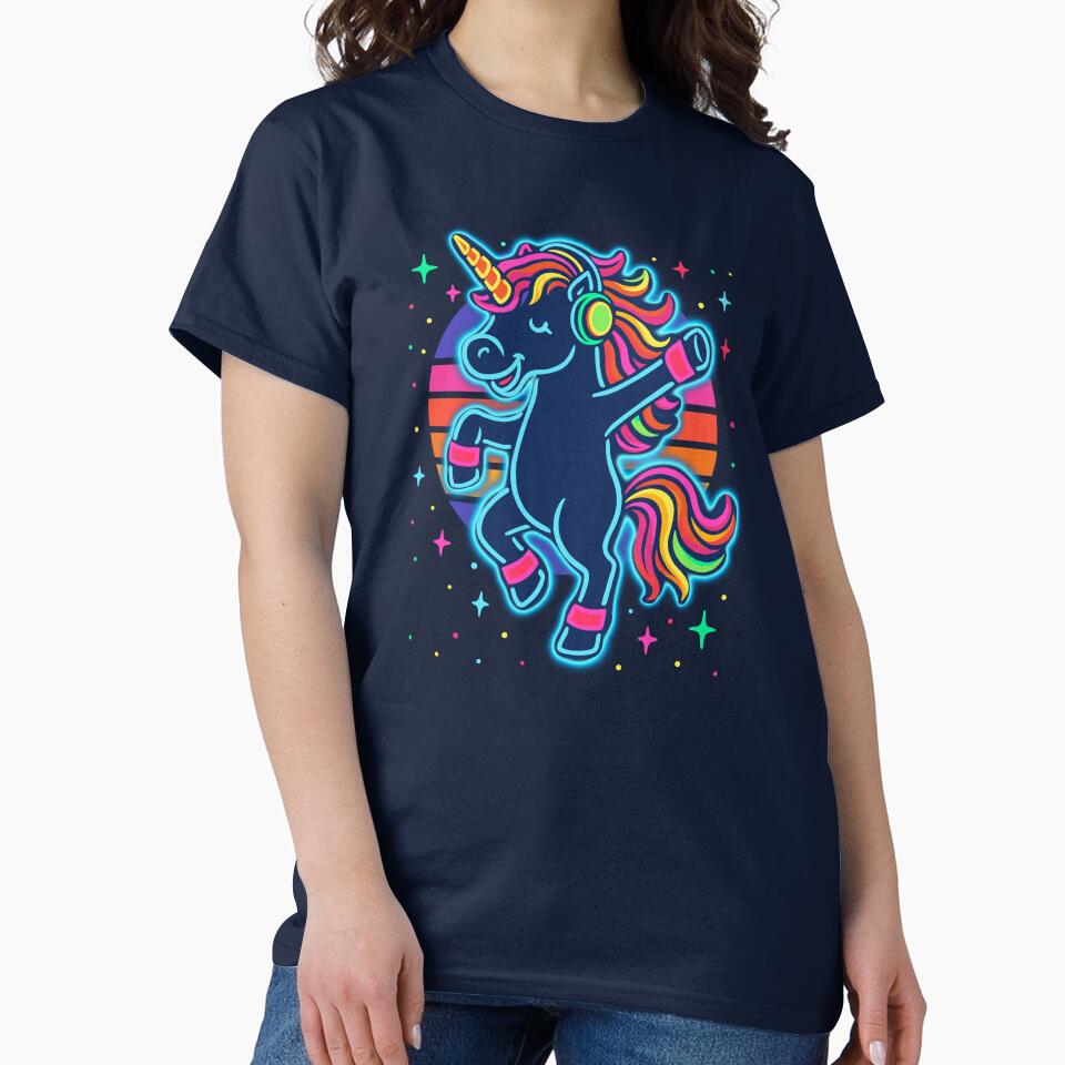 Neon Disco Unicorn by Ghost on Toast