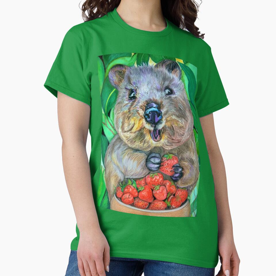Quokka with Strawberries by MariaSibireva