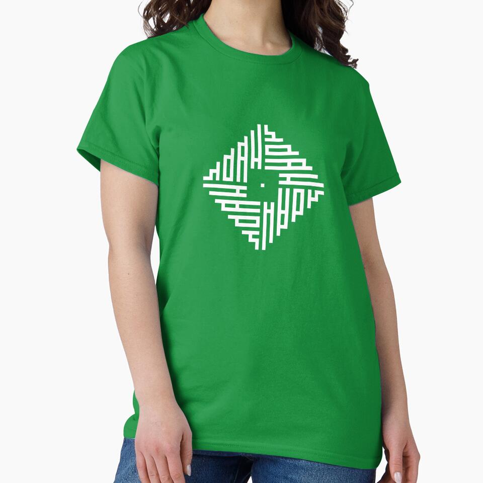NOAH | White  | Modern Geometric Kufi Calligraphy | From Name to Art by FOR YOUR NAME