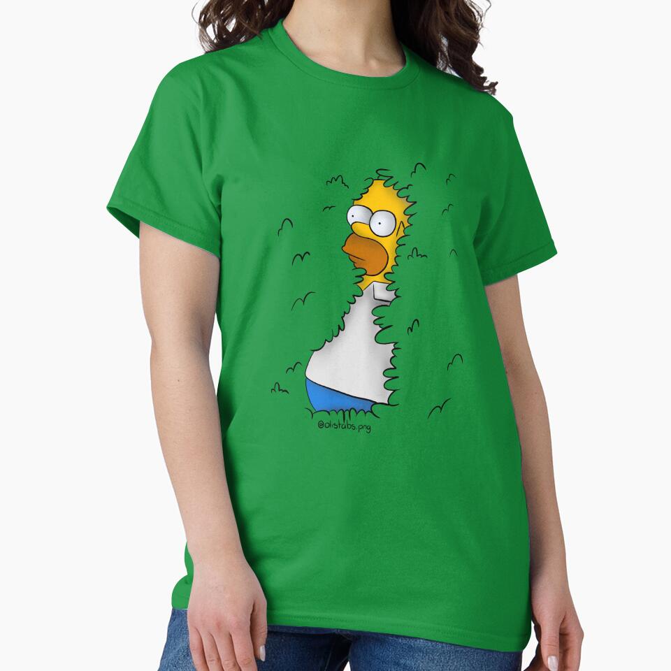 Homer in the bushes by Olistabs