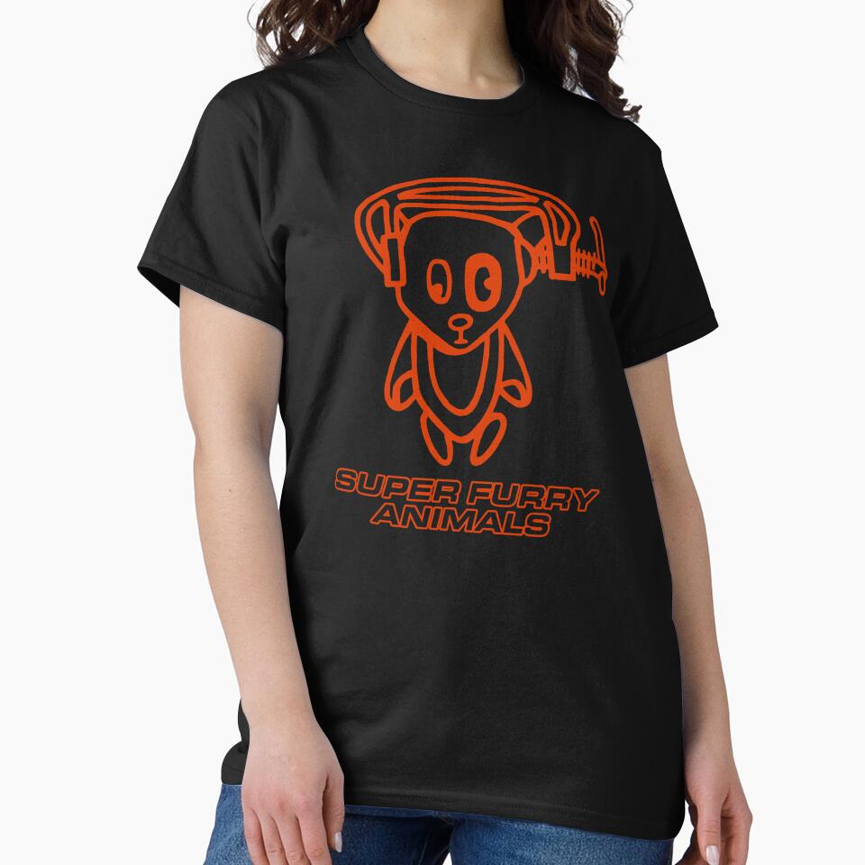 Super Furry Animals, Ice Hockey Hair, Out Spaced, Vintage, Britpop by ElasticaShirts