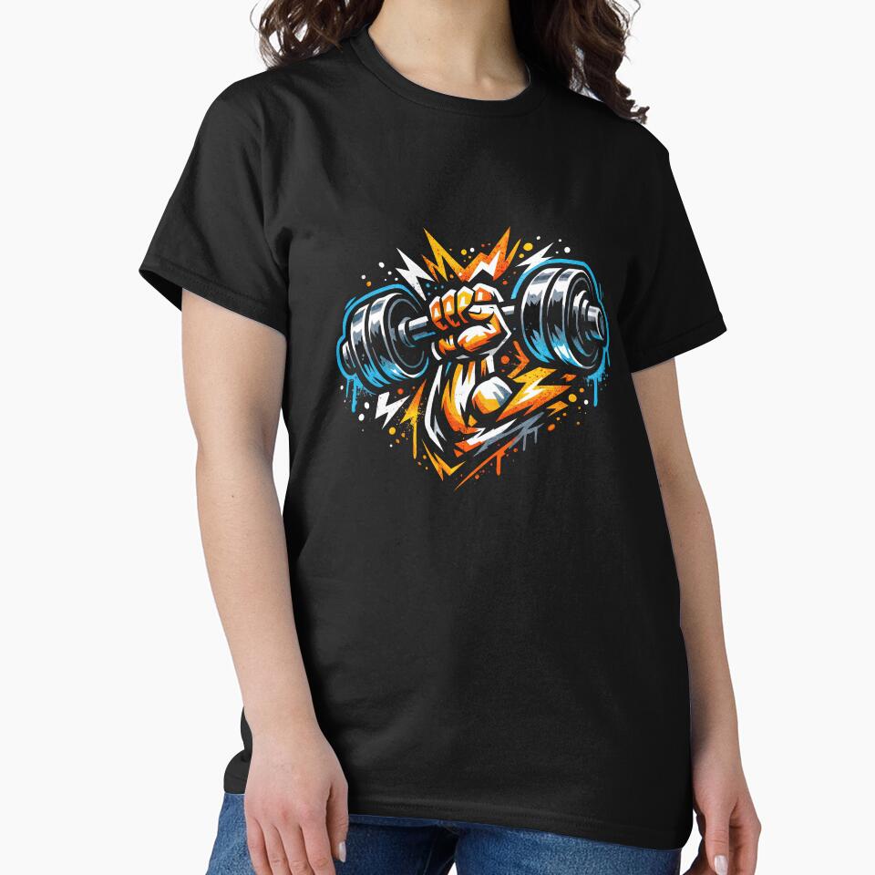 Power Surge – Dynamic Dumbbell Art by ForeverPrintsOK