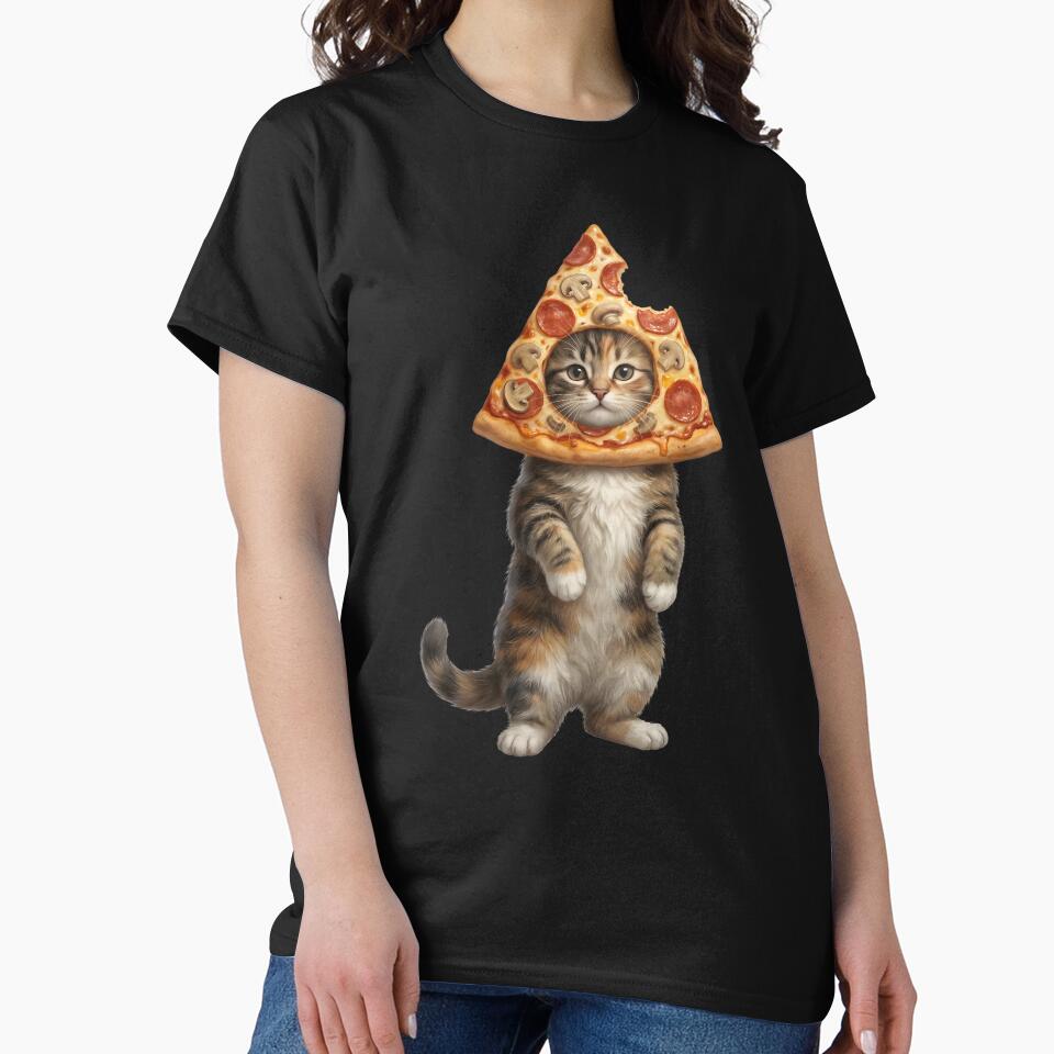 Funny Cat Pizza Meme Animal Lover by TerryConnells
