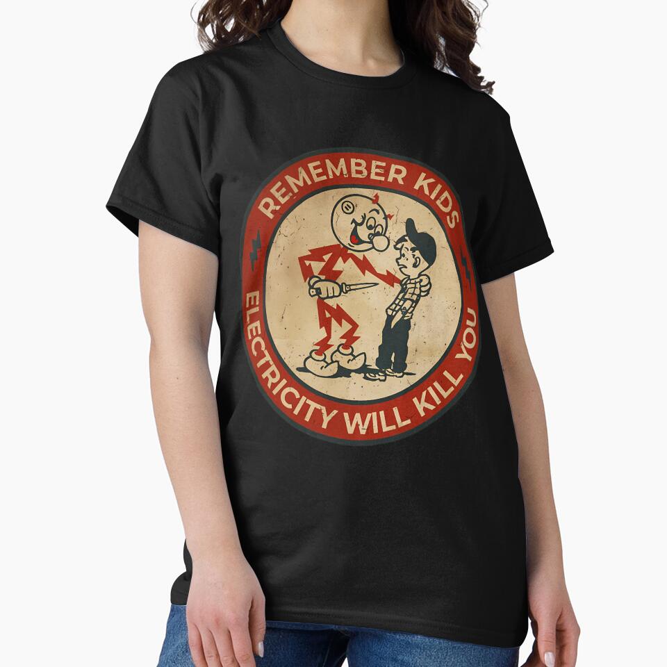 Electricity Will Kill You Kids Vintage by EmelyWeimann