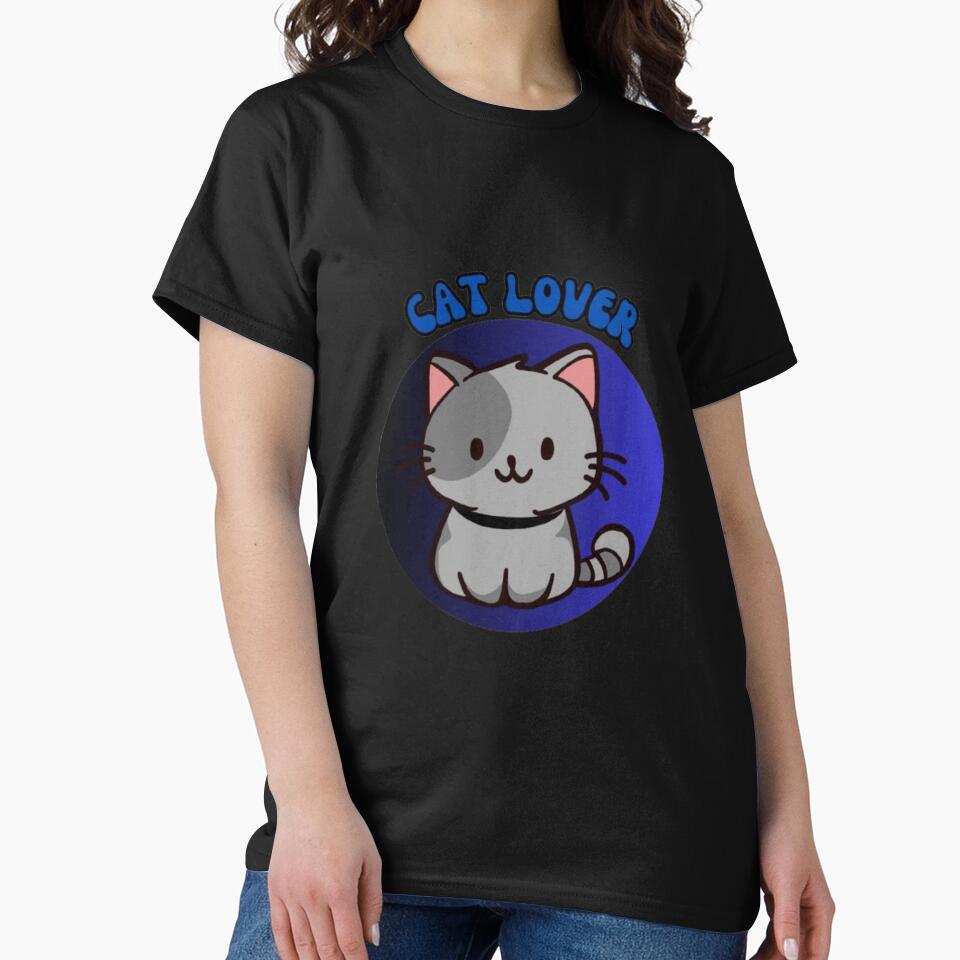Cat Lover - Adorable blue cat lover print. by TGAL2