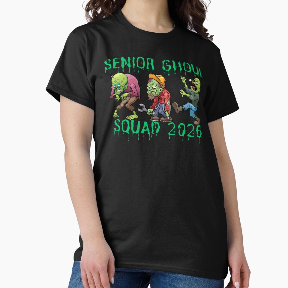 Senior Ghoul Squad 2026 – Funny Zombie Halloween Senior Class Design by Lunaria Arts