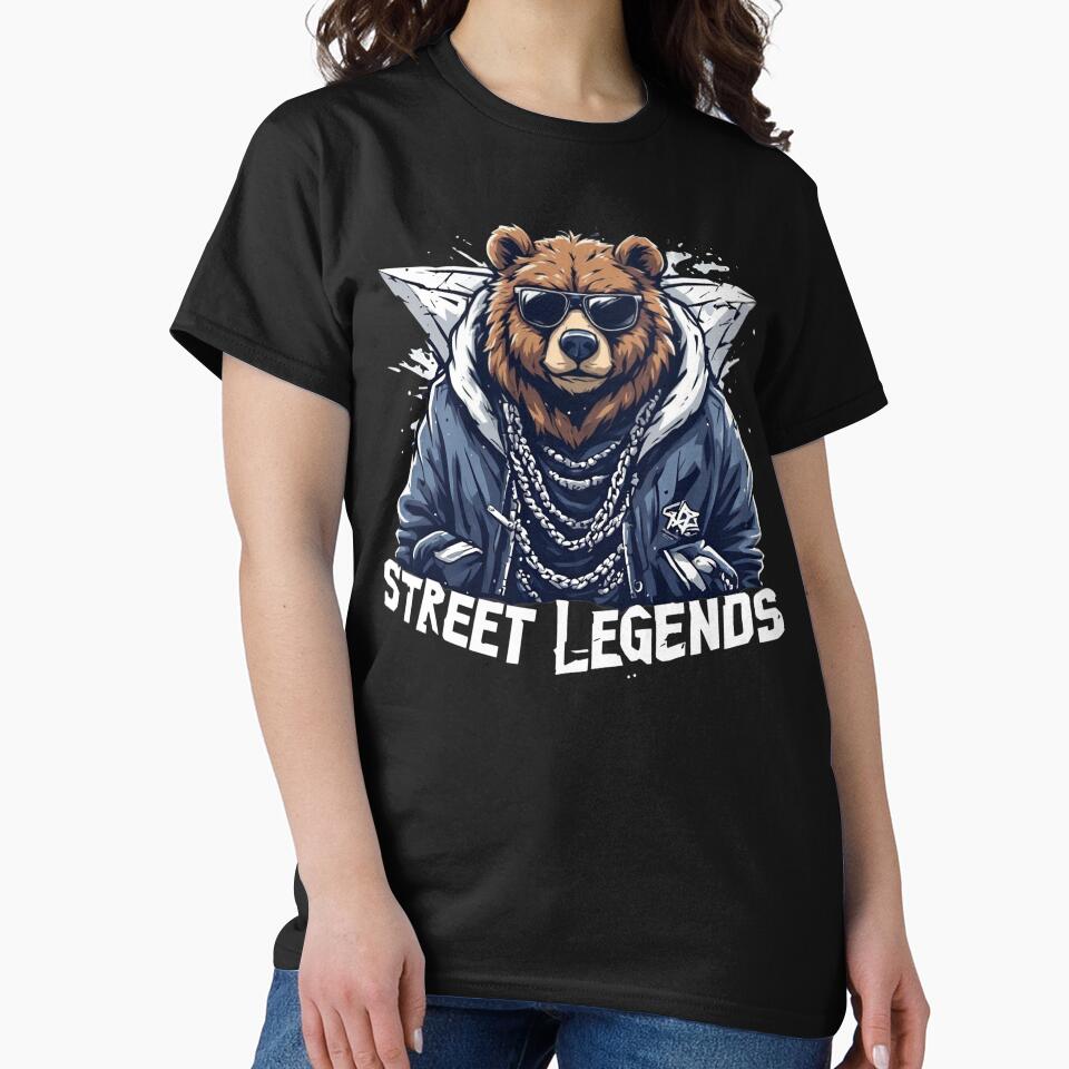 Street Legends Bear Streetwear by Radhestore