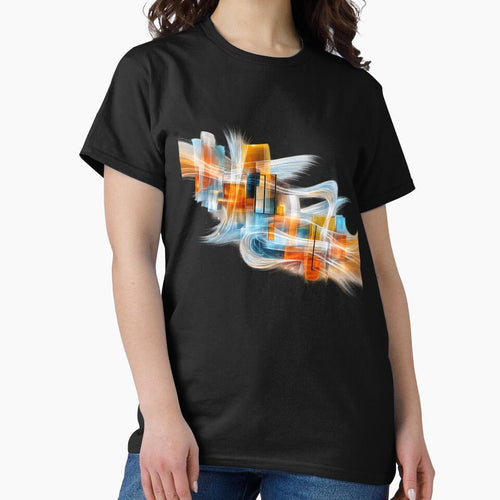 Abstract Neon Flow Geometric Glass Art by Art-Vortex-fr