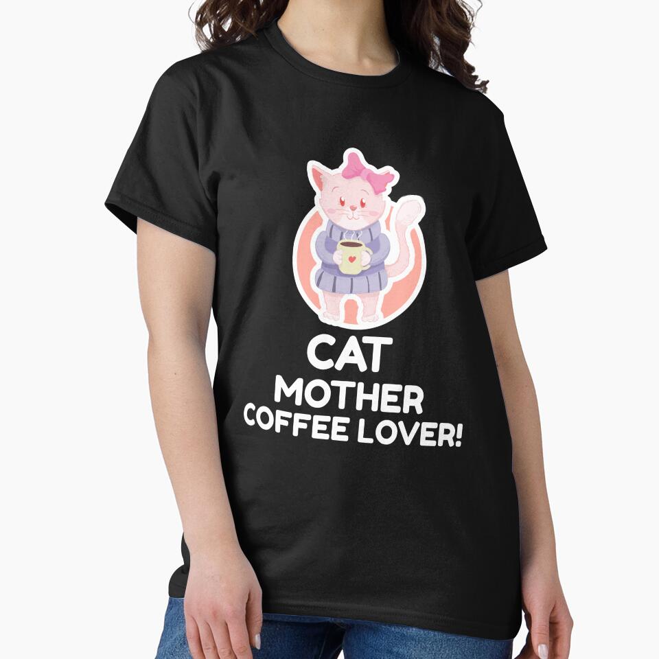 Cat Mother Coffee Lover new trending funny quote design by TeenLake