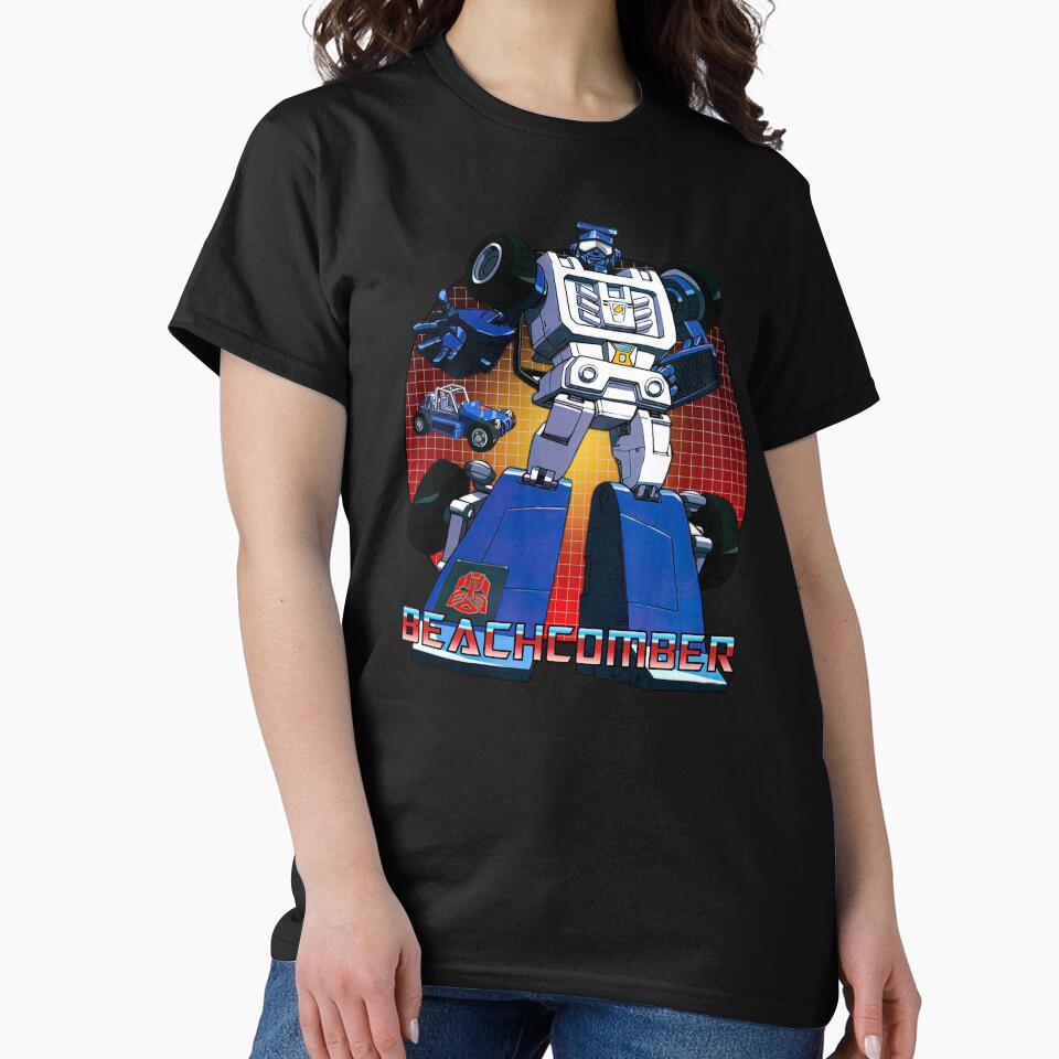 Beachcomber Robot Cartoon Classic V2 by Retr0Tshirts