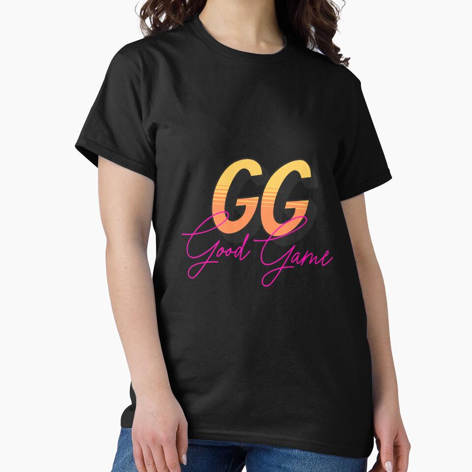 GG, Good Game T-shirt. "Perfect for gamers, play hard, stay cool" by PanwarTees