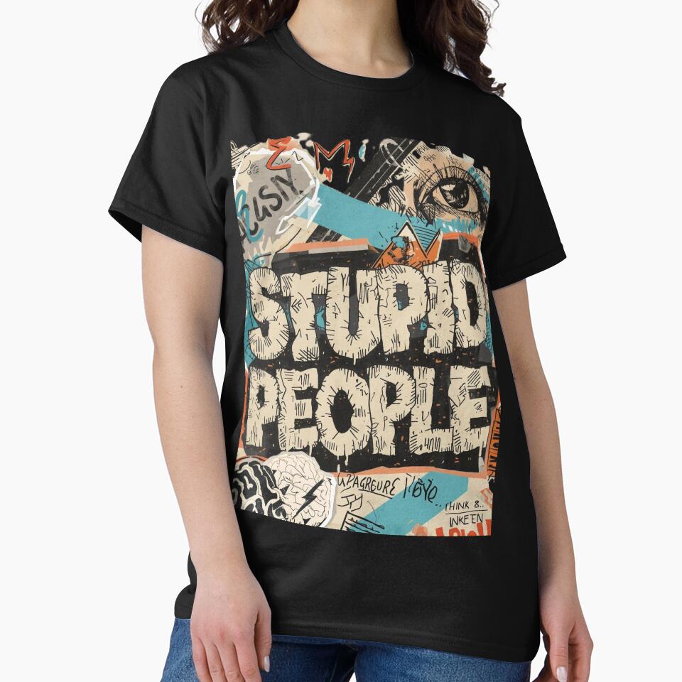 Stupid People Grunge Collage Zine Aesthetic Punk Art by ConfuseLab Alt