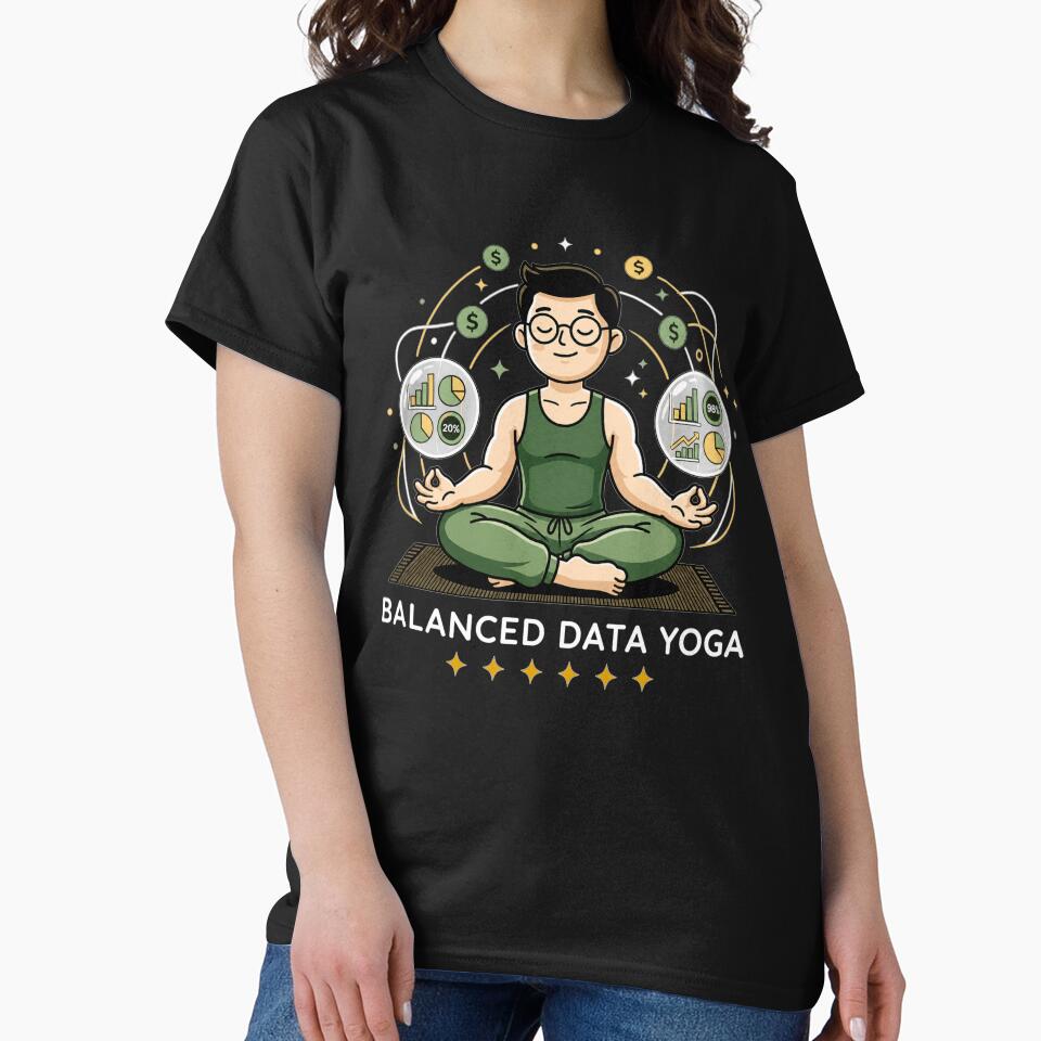 Balanced Data Yoga Funny Accountant Excel Data Analyst. by spreadsheetcafe
