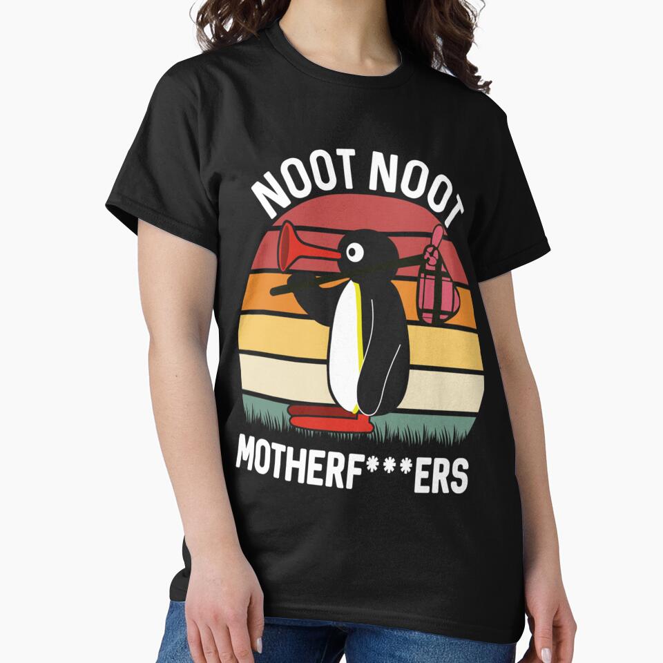 Noot Noot Penguin Vintage Gift For Men Women Funny Penguin Lover gift by CaroolBakker