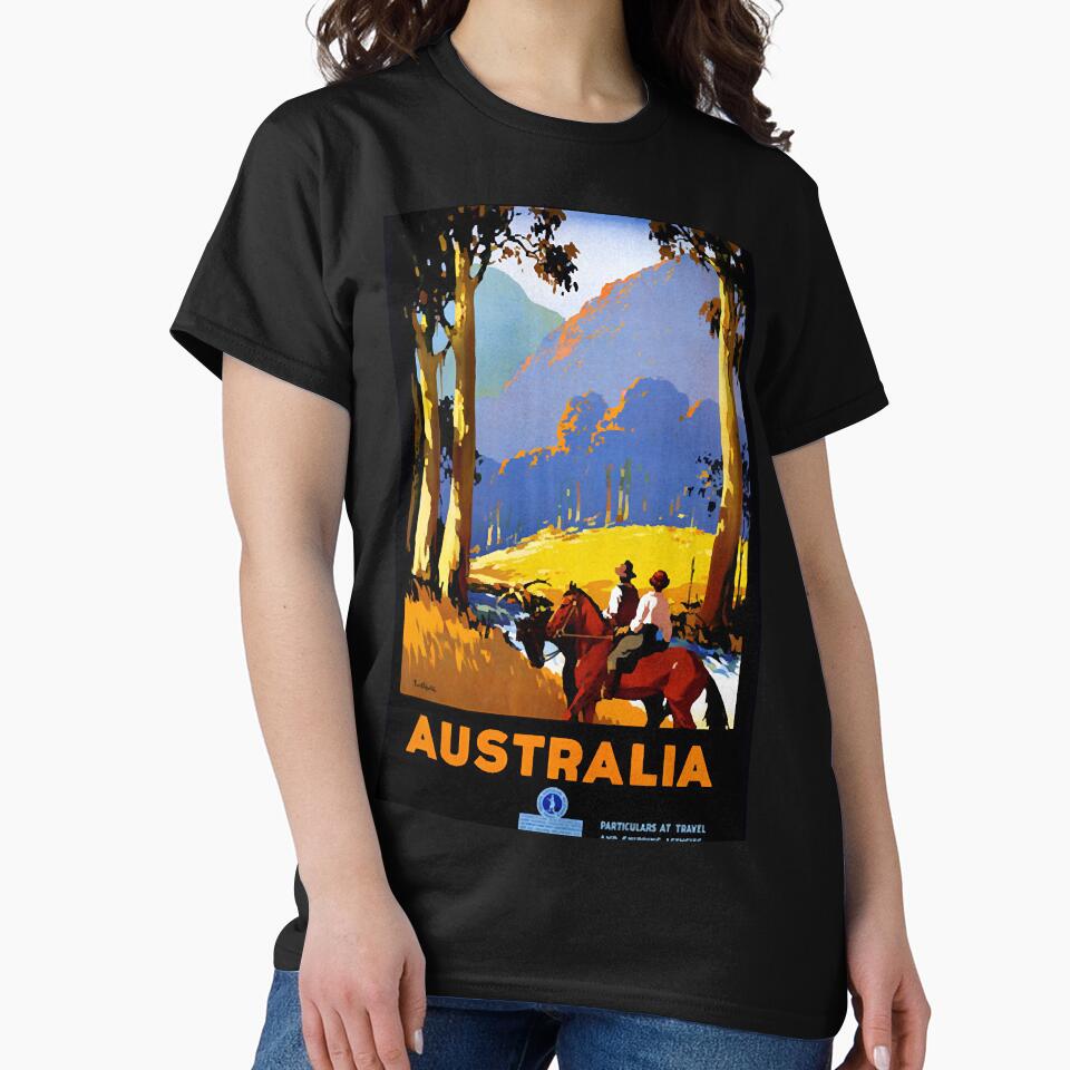 Vintage Travel Poster Australia by Lazarz8